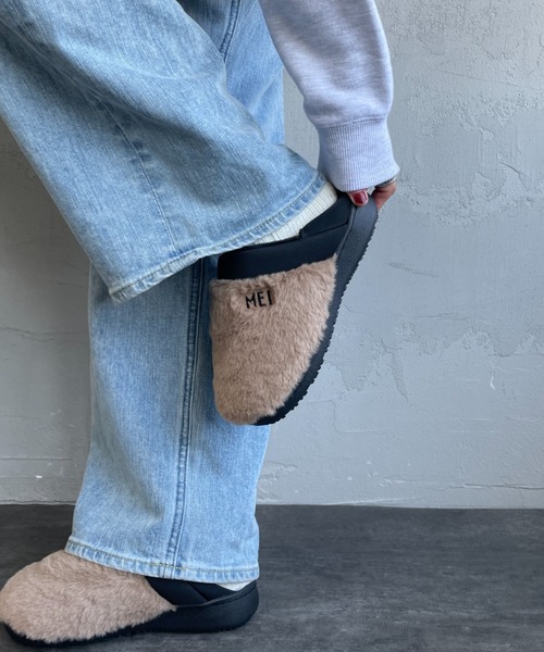 MEI（メイ） シューズ 「WEB限定」「MEI/メイ」 2WAY ファーモック