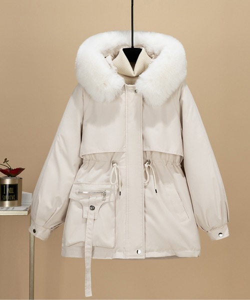 スローブイエナ　ファー付きモッズコート スローブイエナ ファー付きモッズコート