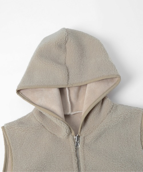 ベスト ジレ リバーシブル フーディージレ レディース : ZOZOTOWN