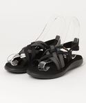 「Teva」 フラットサンダル 24 ブラック...の詳細画像1