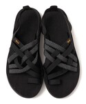 「Teva」 フラットサンダル 24 ブラック...の詳細画像5
