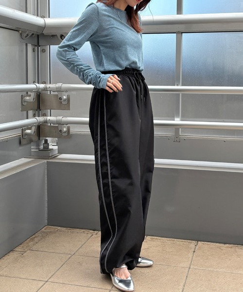 「ISOOK」 カーゴパンツ FREE チャコールグレー レディース_画像5