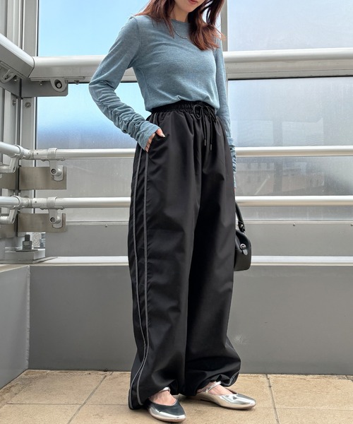 「ISOOK」 カーゴパンツ FREE チャコールグレー レディース_画像9