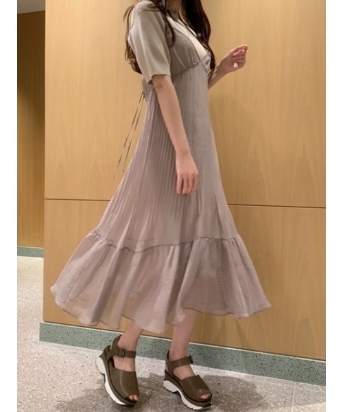 SNIDEL（スナイデル） コンビワンピース FREE ブラウン レディース