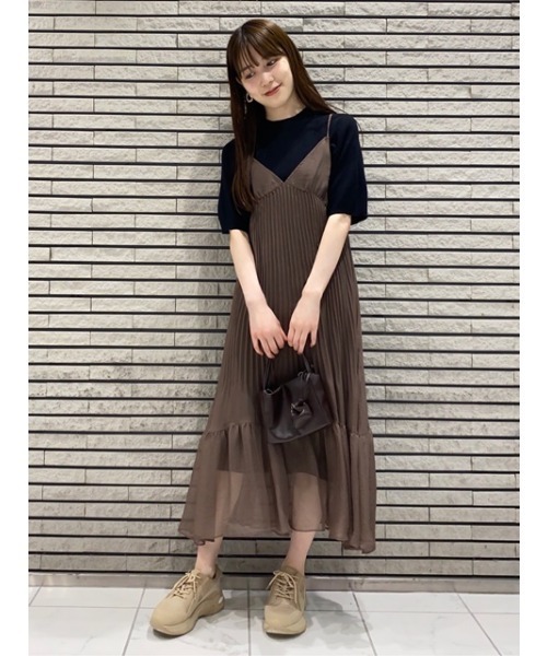 SNIDEL スナイデル レイヤードカラーワンピース ブラウン SNIDEL スナイデル レイヤードカラーワンピース ブラウン - メルカリ