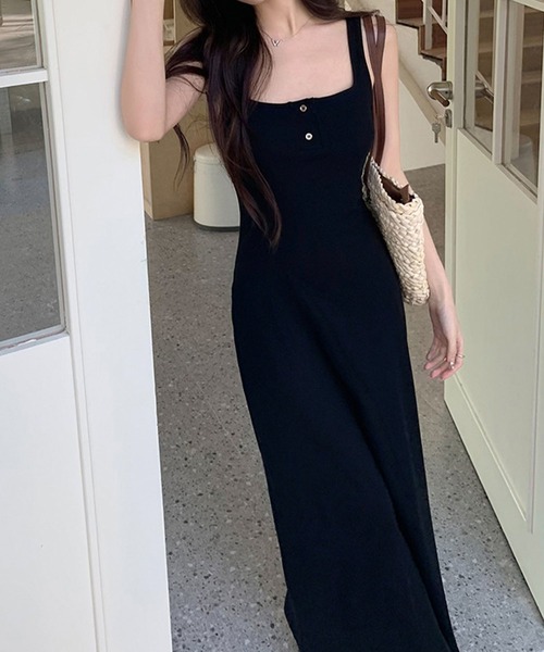 「meJane」 ノースリーブワンピース L ブラック レディース_画像5