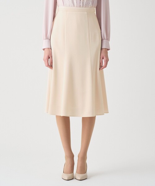 【017】新品　アナイ　モダンペイズリーマーメイド　スカート アナイANAYIペイズリー柄 フレアスカート オフホワイト S モダン