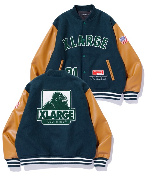「XLARGE」 スタジャン X-LARGE ネイビー メンズ_画像2