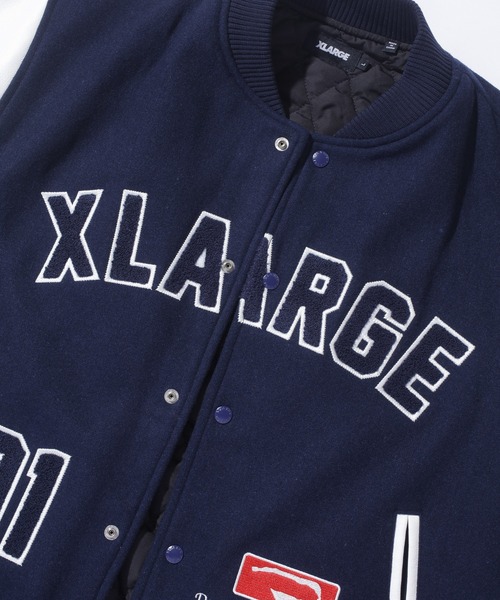 「XLARGE」 スタジャン X-LARGE ネイビー メンズ_画像6