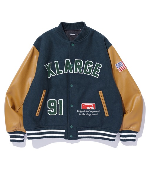 XLARGE（エクストラ ラージ） スタジャン X-LARGE ネイビー メンズ