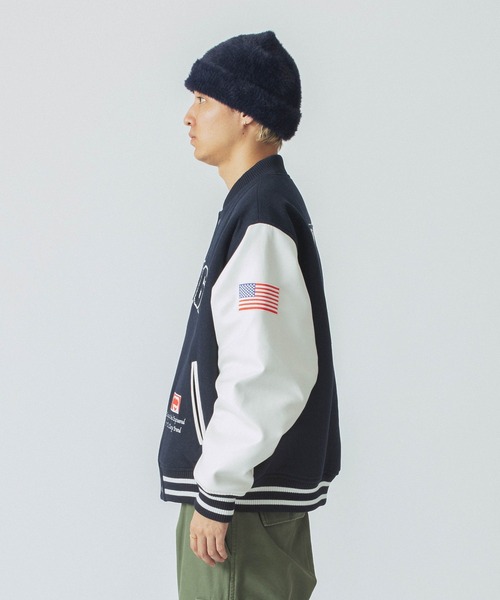 XLARGE（エクストラ ラージ） スタジャン X-LARGE ネイビー メンズ