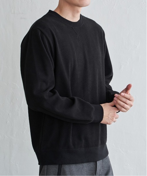 ikka（イッカ） tシャツ モールワッフルクルーネック メンズ