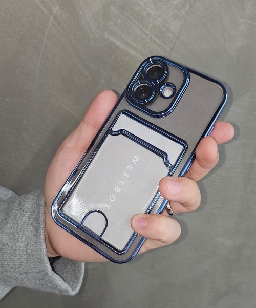 WESTBOY（ウエストボーイ） スマホケース カードケース メタル クリア