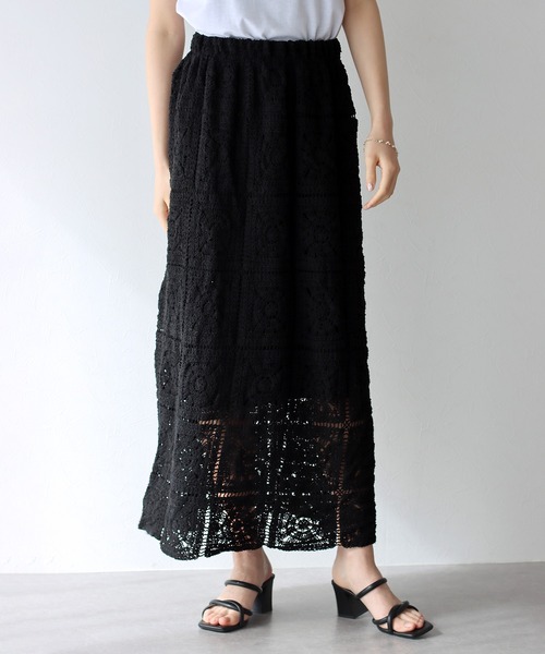 「BLUEEAST」 ニットスカート MEDIUM ベージュ レディース_画像5