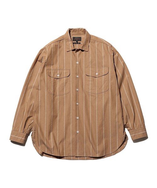 シャツ Multi Pocket WORK Wide Stripe メンズの画像