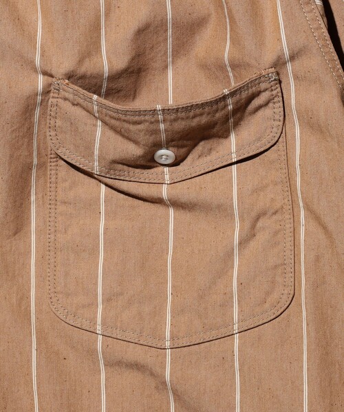 シャツ Multi Pocket WORK Wide Stripe メンズの画像