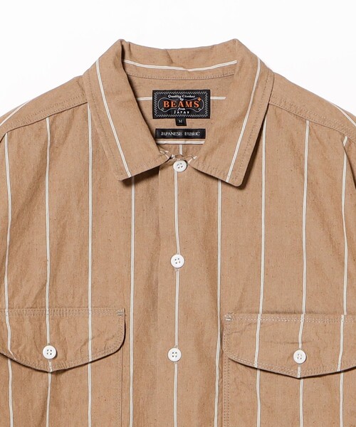 シャツ Multi Pocket WORK Wide Stripe メンズの画像
