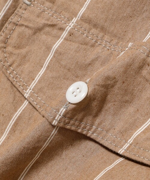 シャツ Multi Pocket WORK Wide Stripe メンズの画像