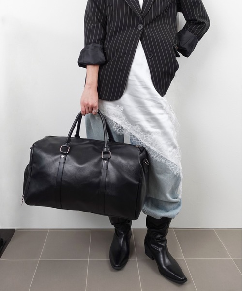 unnu（ユヌ） ボストンバッグ 2WAYクラシックトラベルボストンバッグ