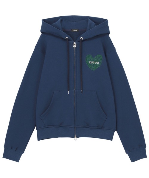 ZUCCa（ズッカ） パーカー (S)HEART LOGO ZIP-UP HOODIE / パーカー