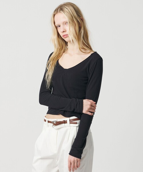 ATTISESSION（アティセッション） tシャツ 「ATTISESSION」Vネック