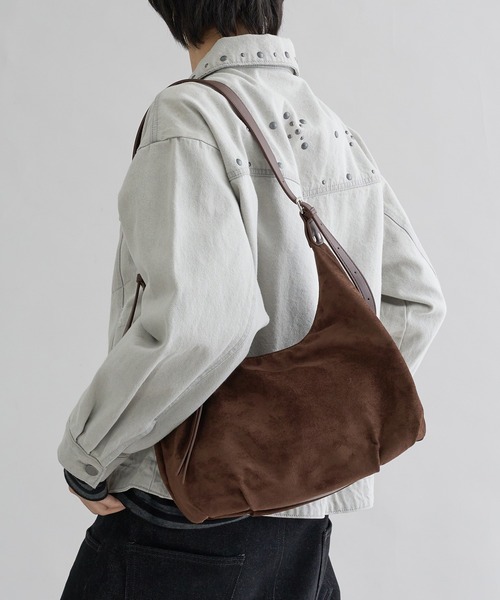 ショルダーバッグ Compact suede like shoulder bag / コンパクト 