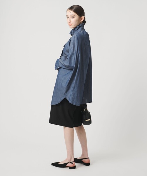 dahl'ia（ダリア） tシャツ 「別注」「dahl'ia」シャンブレー フリル