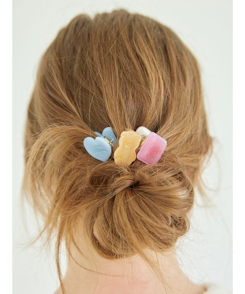 gelato pique（ジェラートピケ） マスク ミニヘアクリップ3点セット