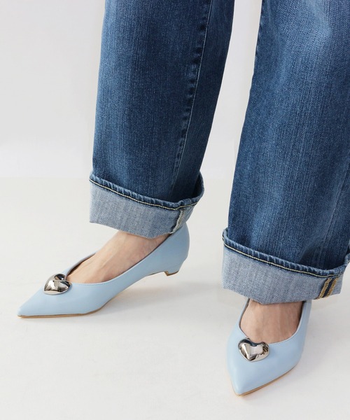 「Fin」 フラットパンプス 23.5cm シルバー レディース_画像3