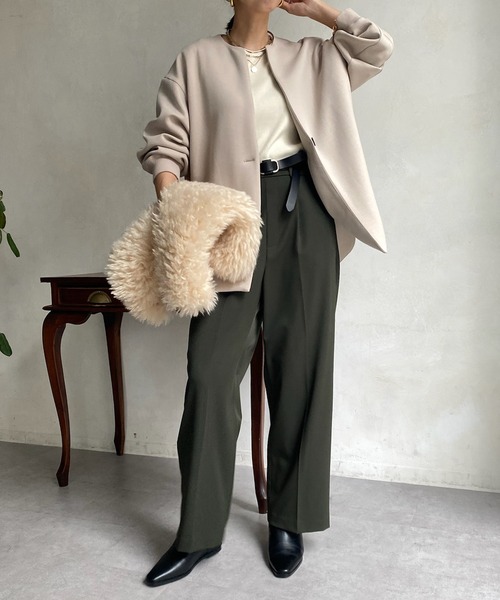 「DouDou」 カーディガン FREE ベージュ レディース_画像3