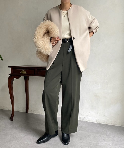 「DouDou」 カーディガン FREE ベージュ レディース_画像4