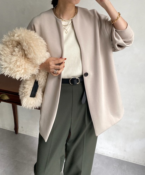 「DouDou」 カーディガン FREE ベージュ レディース_画像7