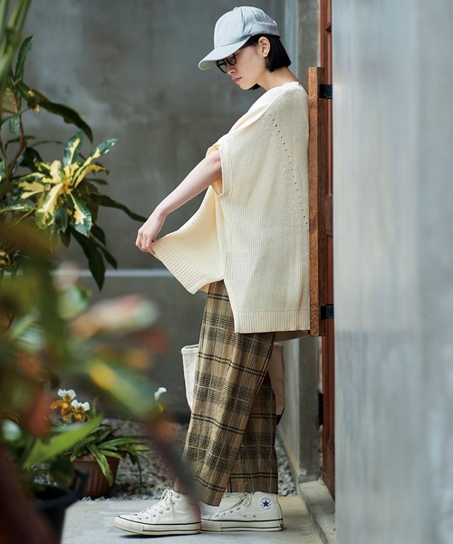 「Sunny clouds」 イージーパンツ X-LARGE ベージュ レディース_画像5