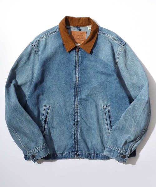 【珍品】LEVI'S デニムレザー切り替えブルゾン Levi's(R) for 417 EDIFICE】“ブラック×レザー”を纏った2ndトラッカー