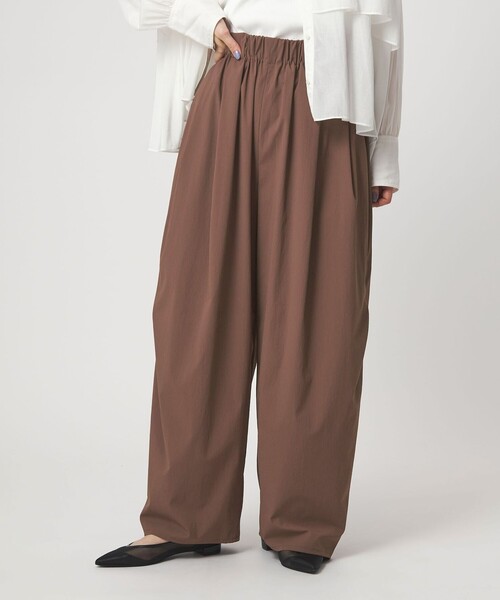 ワイドパンツ パンツ 「WEB限定」「at ease」2WAY ワイド パンツ 撥水 UVカット レディースの画像