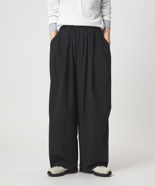 ワイドパンツ パンツ 「WEB限定」「at ease」2WAY ワイド パンツ 撥水 UVカット レディースの画像