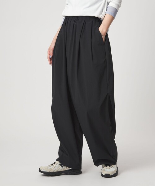ワイドパンツ パンツ 「WEB限定」「at ease」2WAY ワイド パンツ 撥水 UVカット レディースの画像