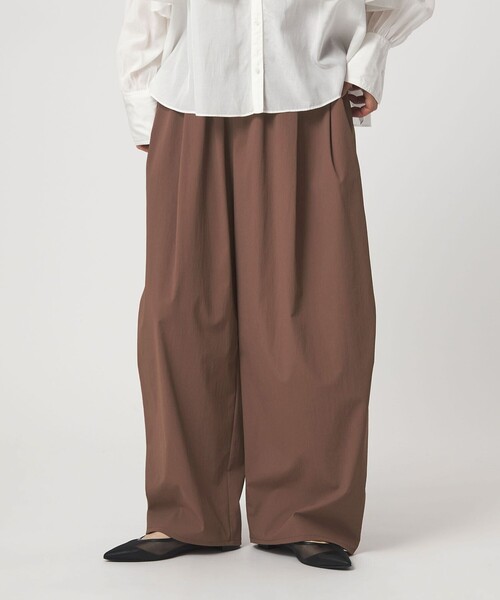 ワイドパンツ パンツ 「WEB限定」「at ease」2WAY ワイド パンツ 撥水 UVカット レディースの画像