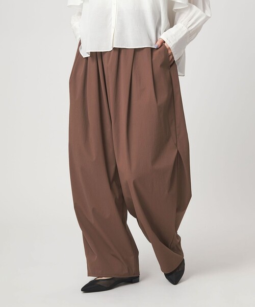 ワイドパンツ パンツ 「WEB限定」「at ease」2WAY ワイド パンツ 撥水 UVカット レディースの画像