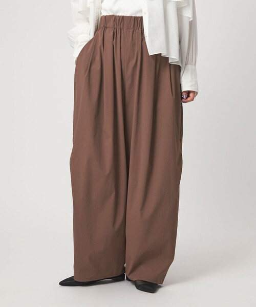 ワイドパンツ パンツ 「WEB限定」「at ease」2WAY ワイド パンツ 撥水 UVカット レディースの画像