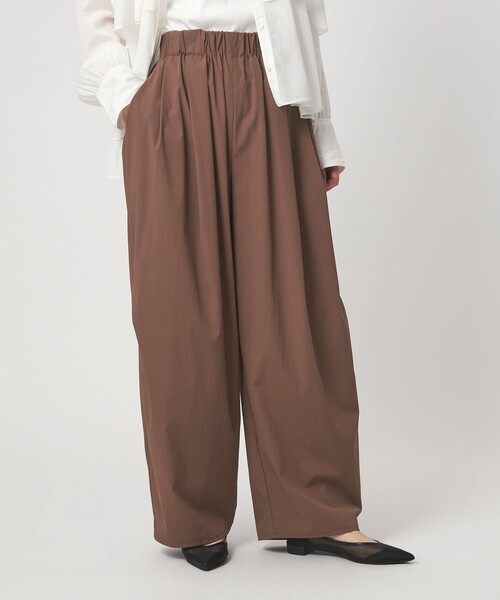 ワイドパンツ パンツ 「WEB限定」「at ease」2WAY ワイド パンツ 撥水 UVカット レディースの画像