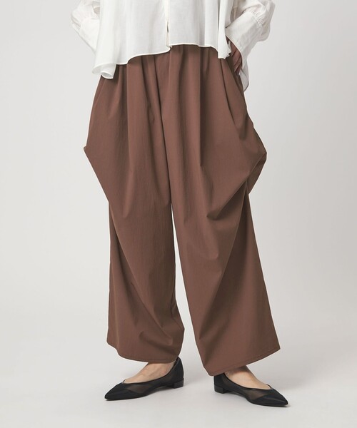ワイドパンツ パンツ 「WEB限定」「at ease」2WAY ワイド パンツ 撥水 UVカット レディースの画像