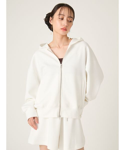 FRAY I.D フレイ アイディー　パーカー美品 FRAY I.D（フレイ・アイディー） パーカー ハイゲージニットフーディー