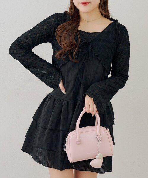 continuer de NICE CLAUP ワンピース レースボレロ×キャミチュニック