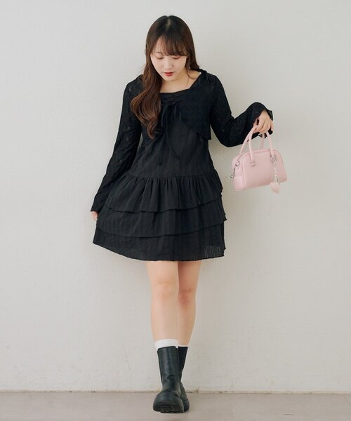 continuer de NICE CLAUP ワンピース レースボレロ×キャミチュニック