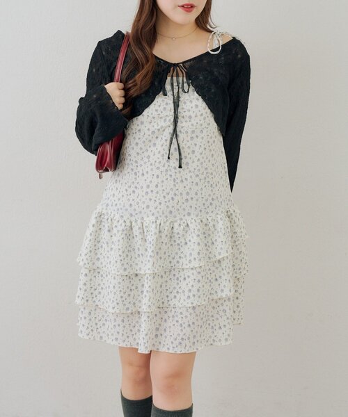 continuer de NICE CLAUP ワンピース レースボレロ×キャミチュニック