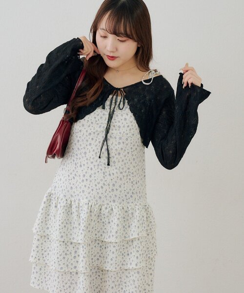 continuer de NICE CLAUP ワンピース レースボレロ×キャミチュニック