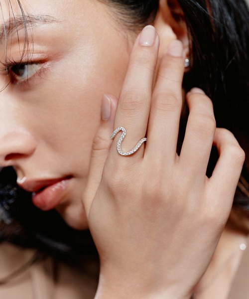 novice（ノーヴィス） 指輪 リング 「novice」CZ Sway Ring「Silver925