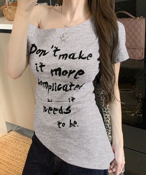 なー様専門 NANEA（ナネア） tシャツ 半袖 ロゴプリントワンショルダー