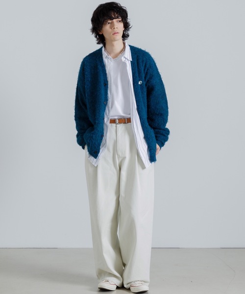 「SINSS」 長袖シャツ LARGE ブラウン メンズ_画像8